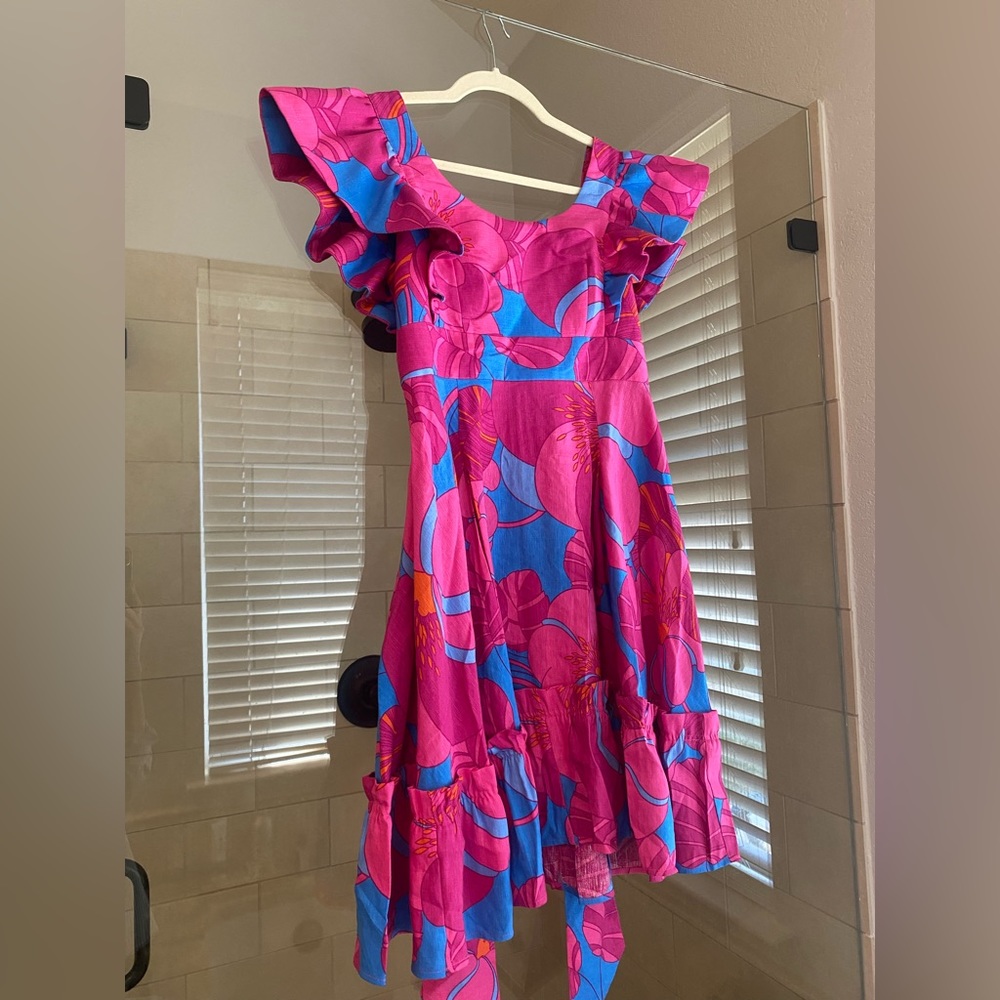 NWT Tuckernuck XXS wild azalea edisto dress
